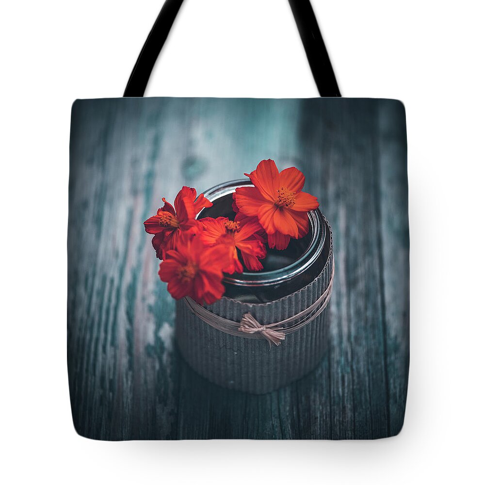 Flowers Tote Bag featuring the photograph Love is All Around by Philippe Sainte-Laudy