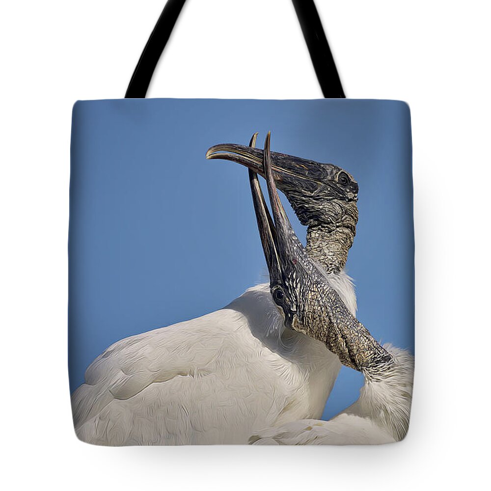Audubon Tote Bag featuring the photograph Love Is In The Air by Carol Eade