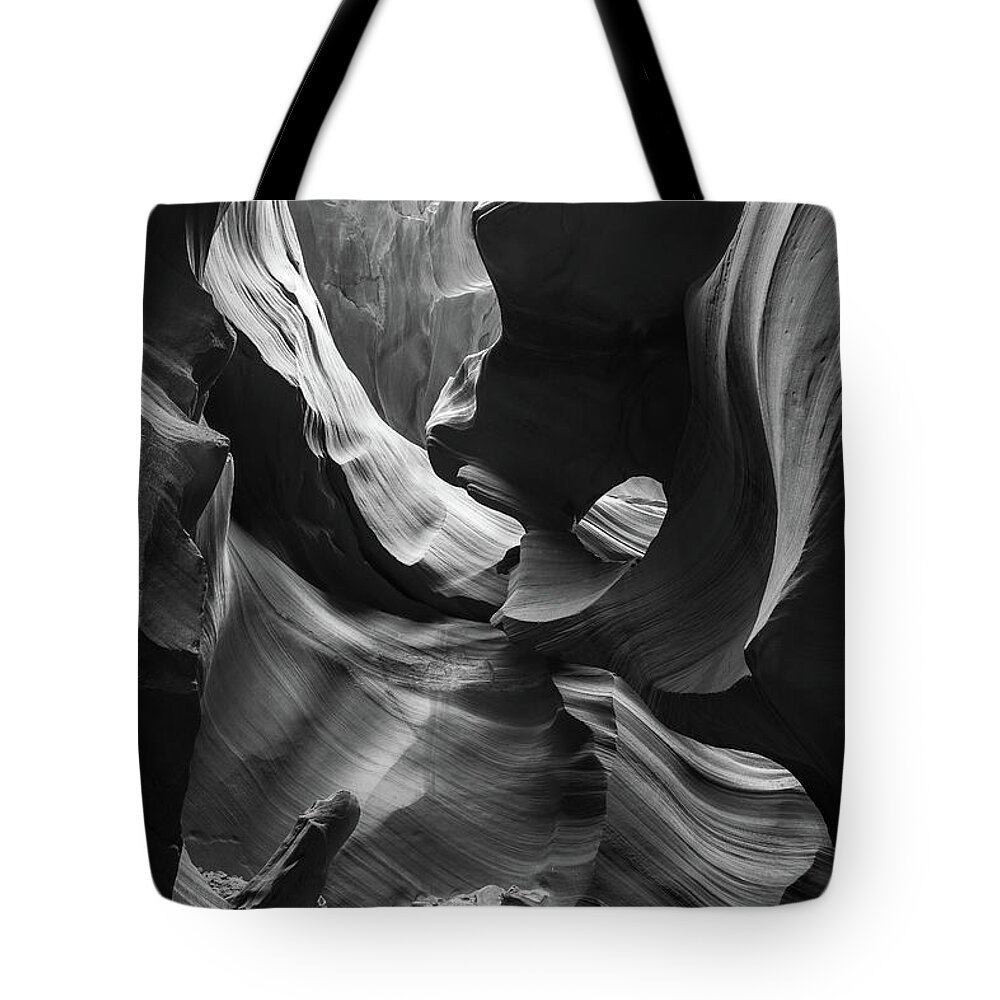 Antelope Canyon Tote Bag featuring the photograph Lower Antelope Canyon by Mike Long