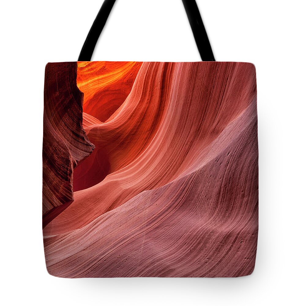 Tranquility Tote Bag featuring the photograph Lower Antelope Canyon by Phil