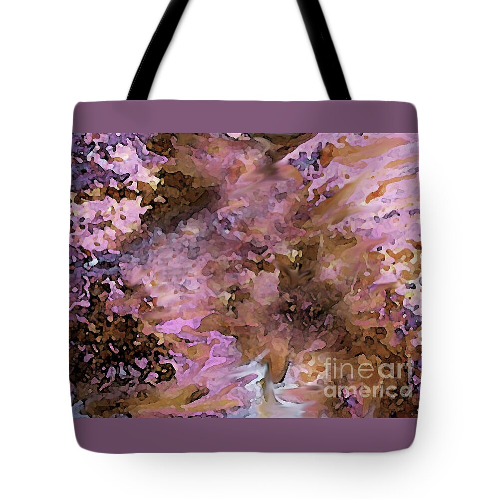 Abstract Tote Bag featuring the digital art Luka Abstract 212 by Corinne Carroll