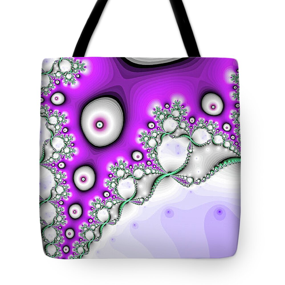 Abstract Tote Bag featuring the digital art Luminous Dive Fine Art by Don Northup