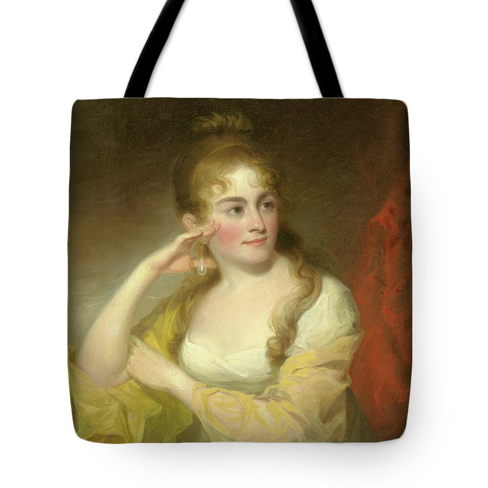 Lydia Tote Bag featuring the painting Portrait of Lydia Leaming, 1806 by Thomas Sully