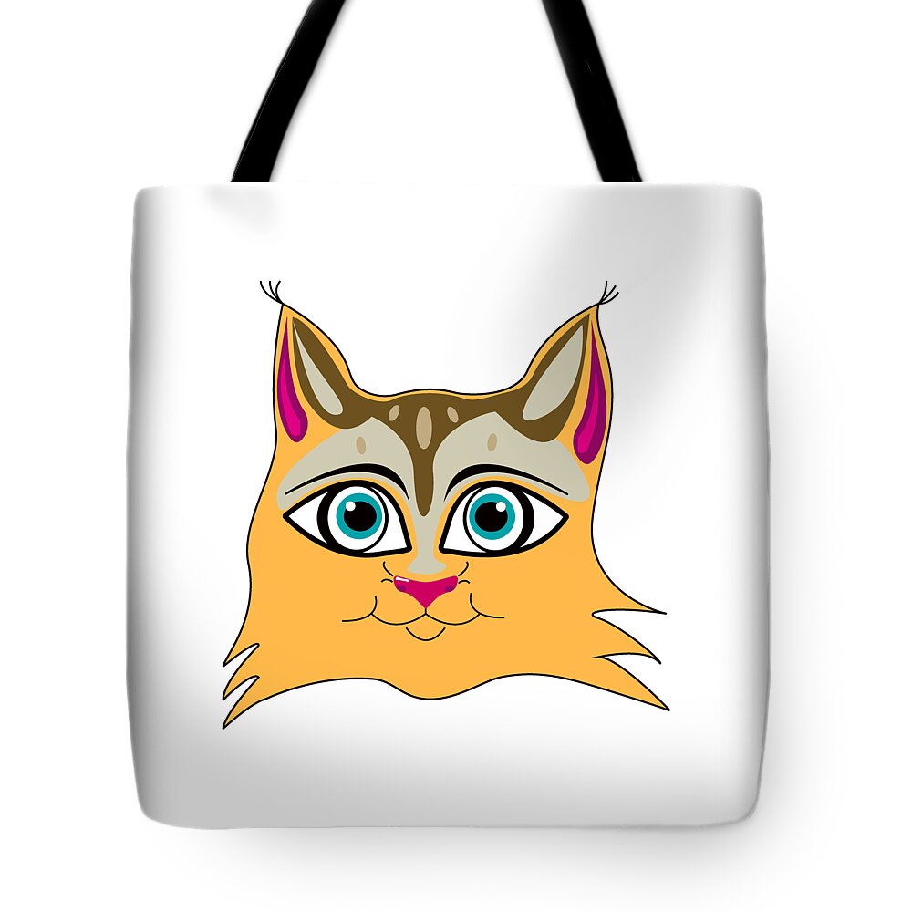 Lynx Illustration Tote Bag featuring the photograph Lynx Illustration by David Millenheft