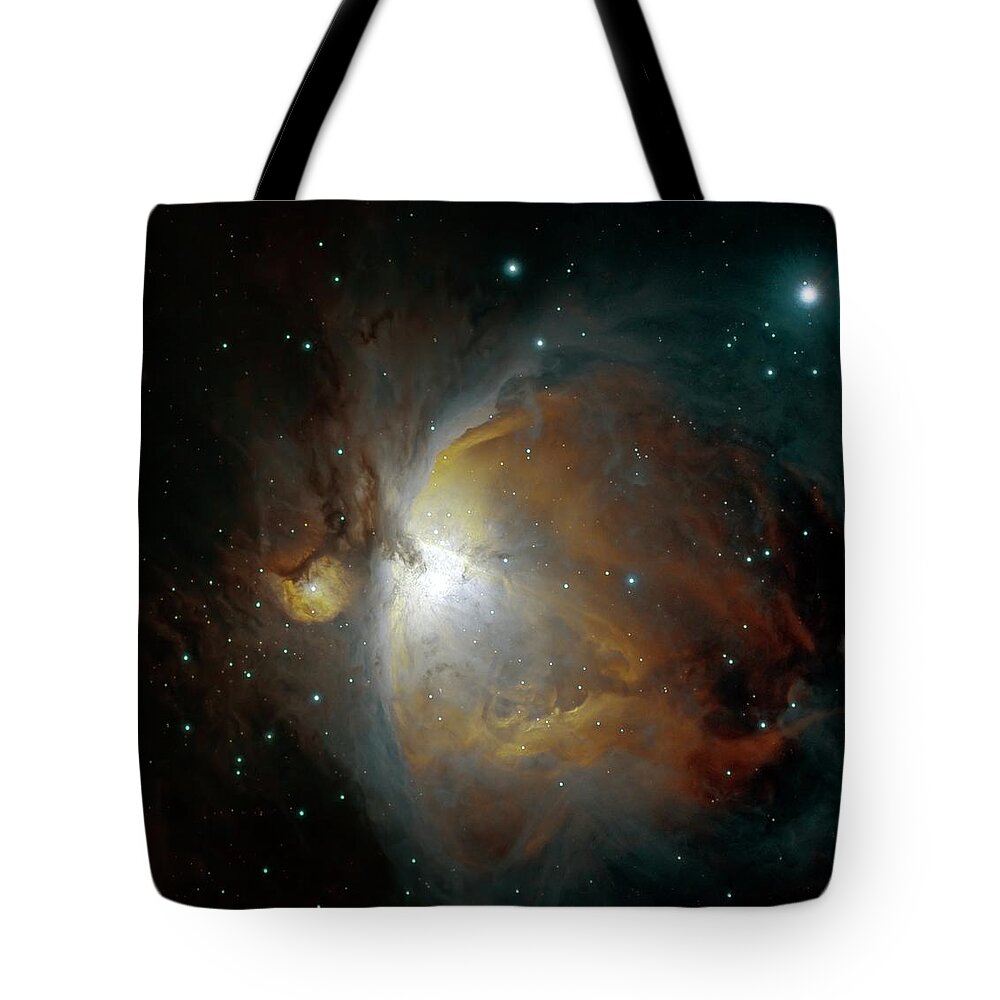 Dust Tote Bag featuring the photograph M42 Nebula In Orion by Stocktrek Images