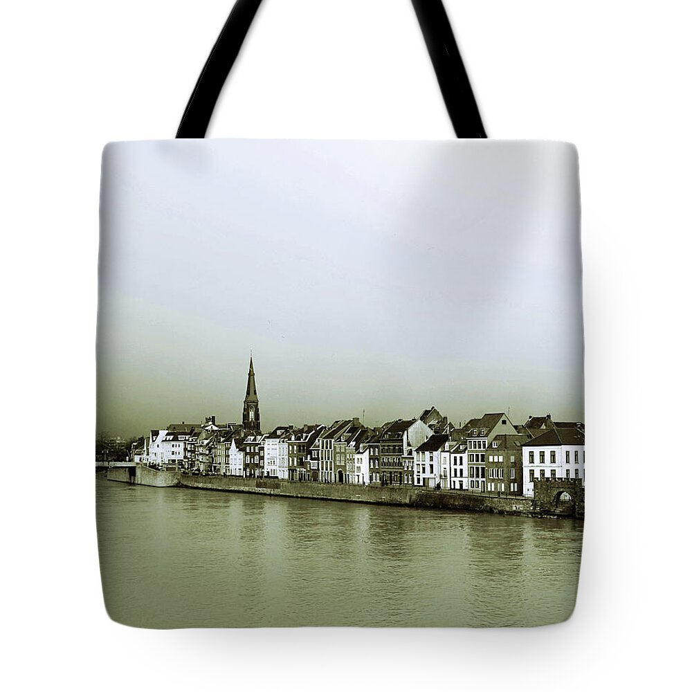Clear Sky Tote Bag featuring the photograph Maastricht View by Josef F. Stuefer
