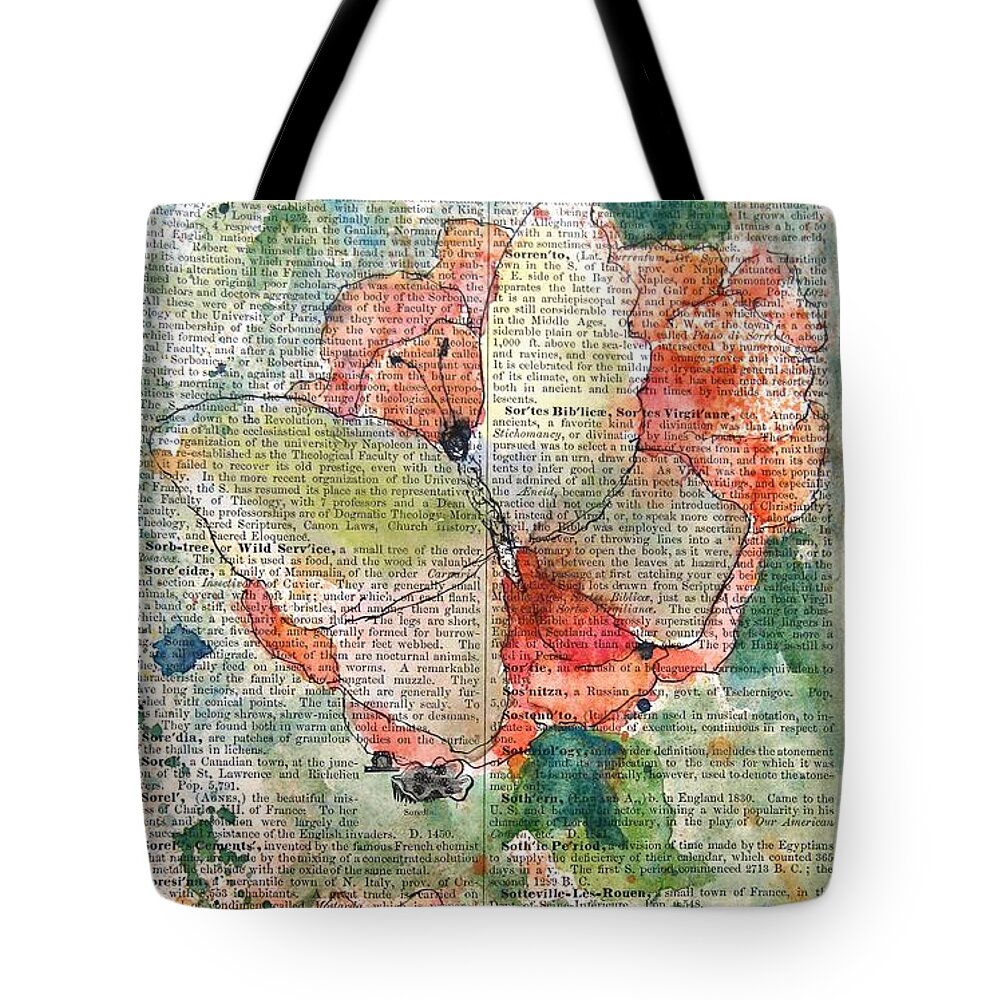 Yellow Butterfly Tote Bag featuring the painting Transformation by Maria Hunt