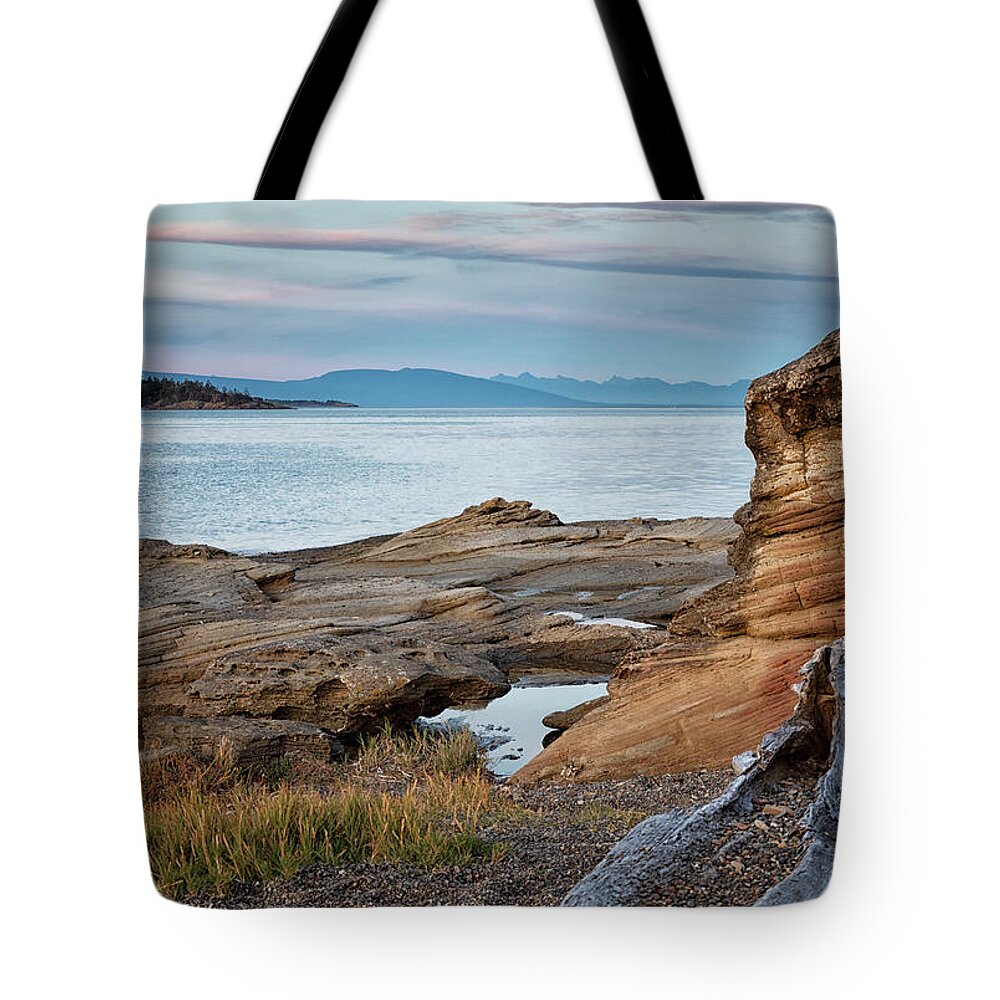 Madrona Point Tote Bag featuring the photograph Madrona on a Summer Evening by Randy Hall