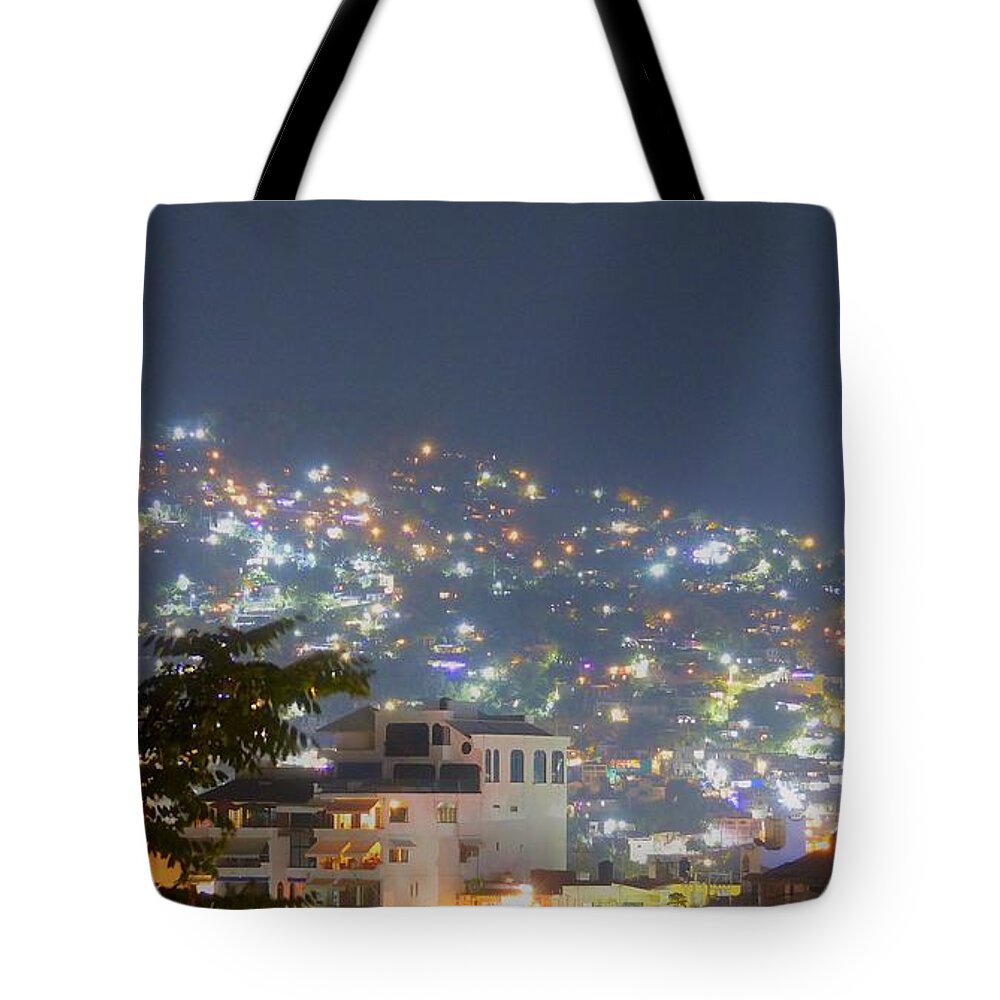 Zihuatanejo Bay Tote Bag featuring the photograph Magic Of Zihuatanejo Bay by Rosanne Licciardi