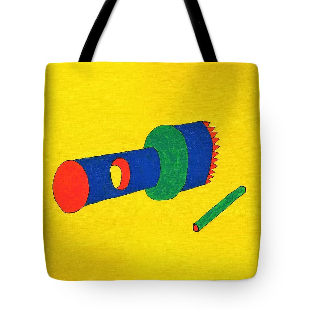Geometry Tote Bag featuring the painting Make it Work Out by Phil Strang