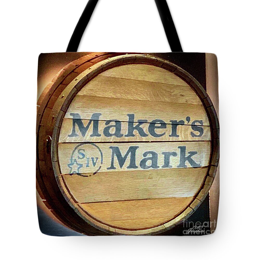 Maker’s Mark Tote Bag featuring the photograph Makers Mark Barrel by CAC Graphics