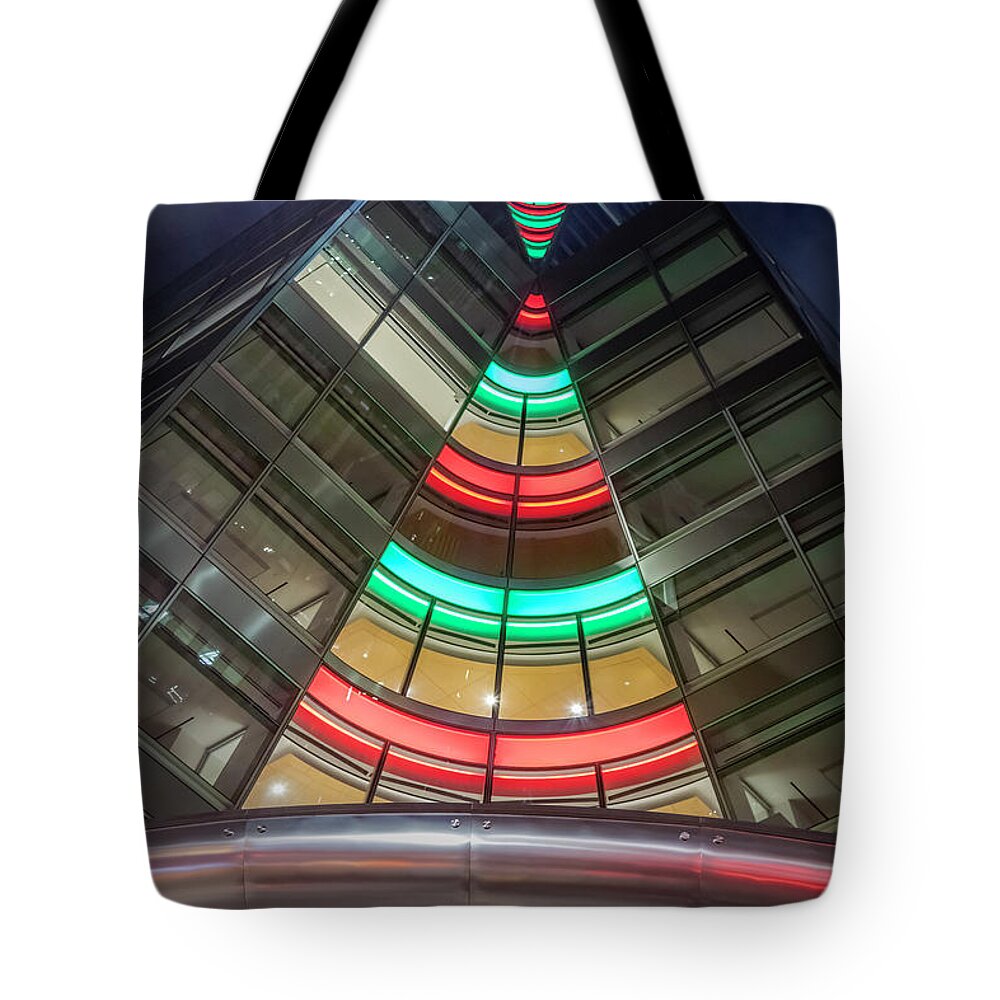 Nyc Tote Bag featuring the photograph Manhattan's Festive Modern Architecture by Susan Candelario