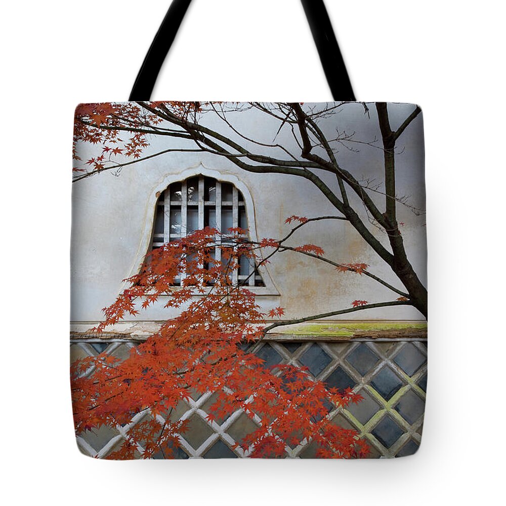 Shinnyo-do Temple Tote Bag featuring the photograph Maple Tree At Shinnyo-do Temple In by B. Tanaka