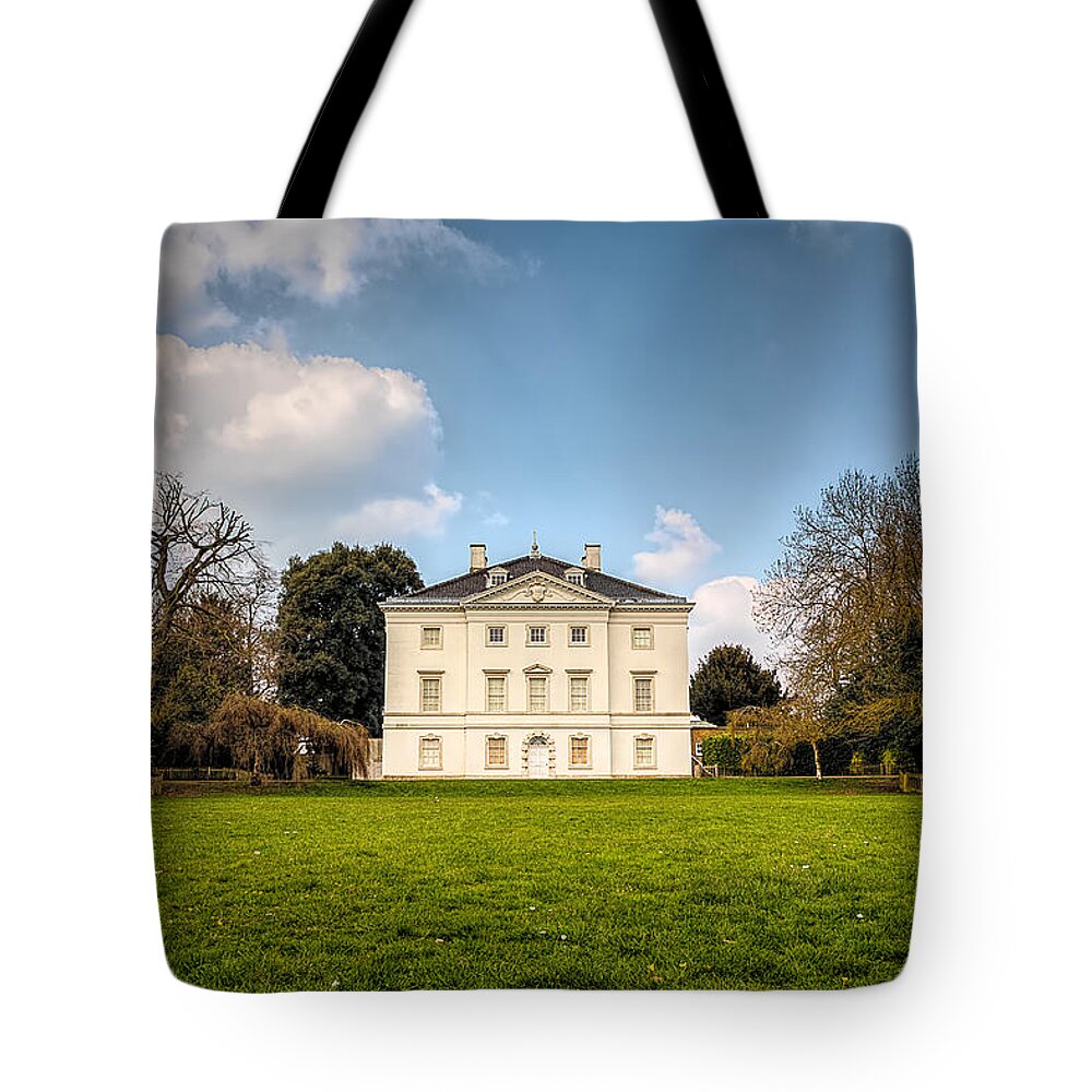 Richmond Tote Bag featuring the digital art Marble Hill House, Marble HIll Park, London, UK by Rick Deacon