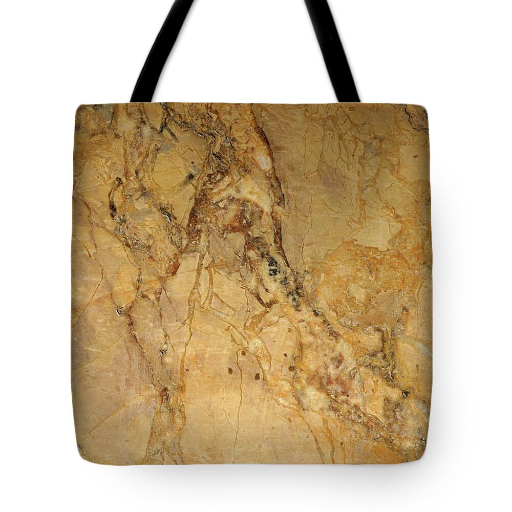 In A Row Tote Bag featuring the photograph Marble - Yellow by Oddrose
