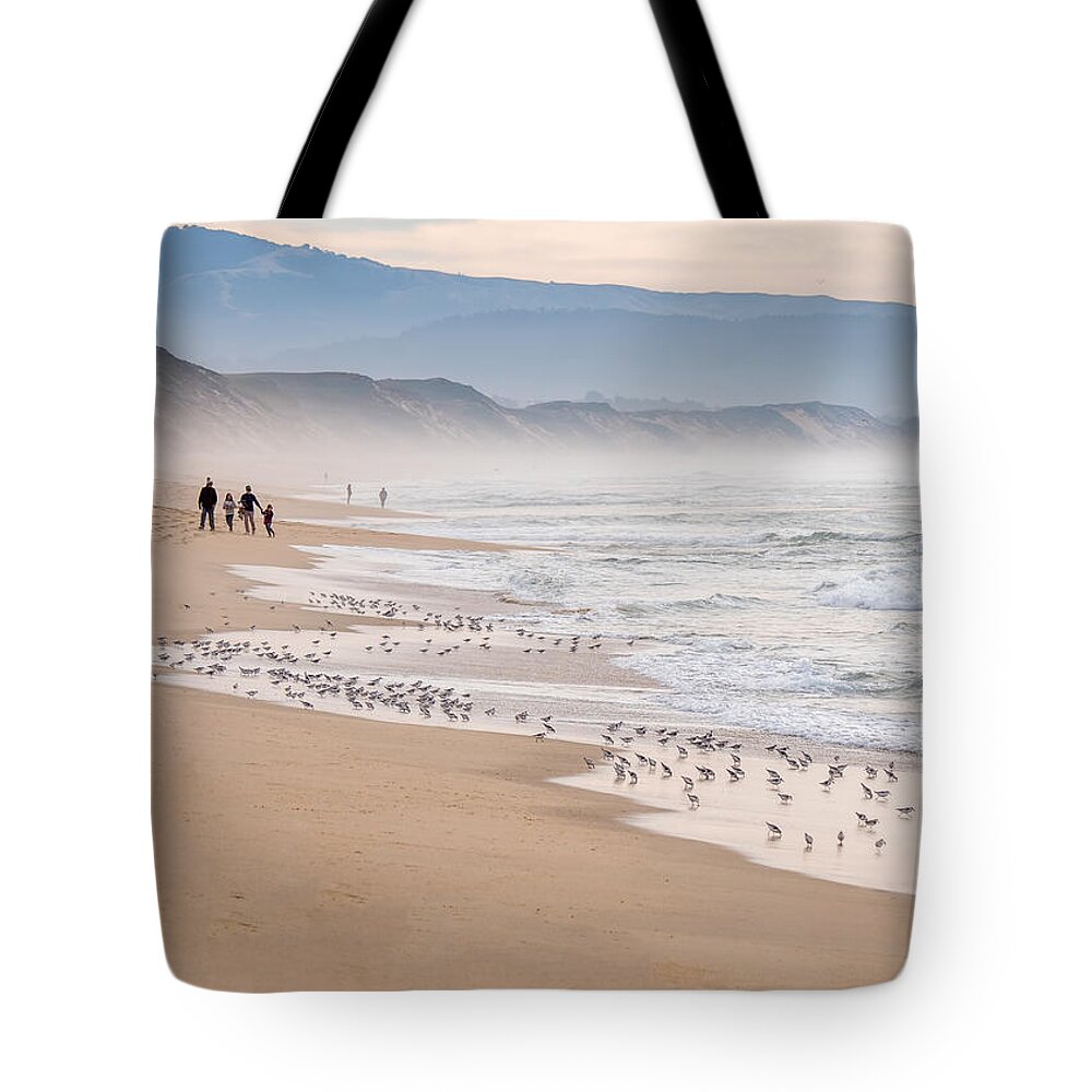 Marina State Beach Tote Bag featuring the photograph Marina State Beach by Derek Dean