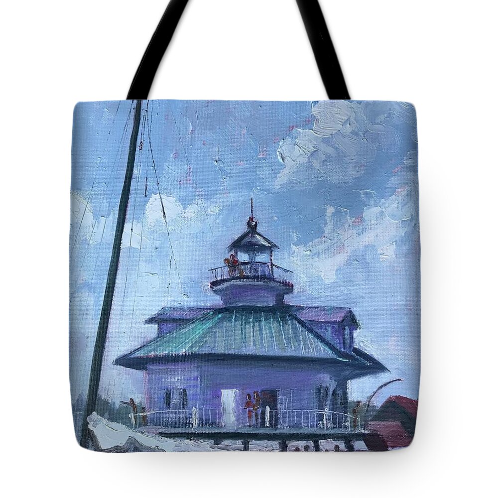 Impressionism Tote Bag featuring the painting Maritime Museum by Maggii Sarfaty