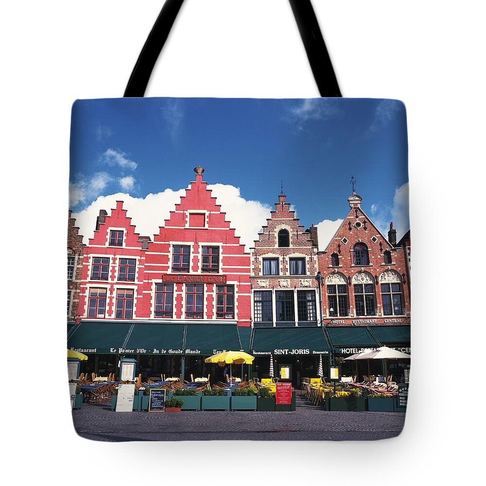 Belgium Tote Bag featuring the photograph Marktplatz, Belgium by Gyro Photography/amanaimagesrf