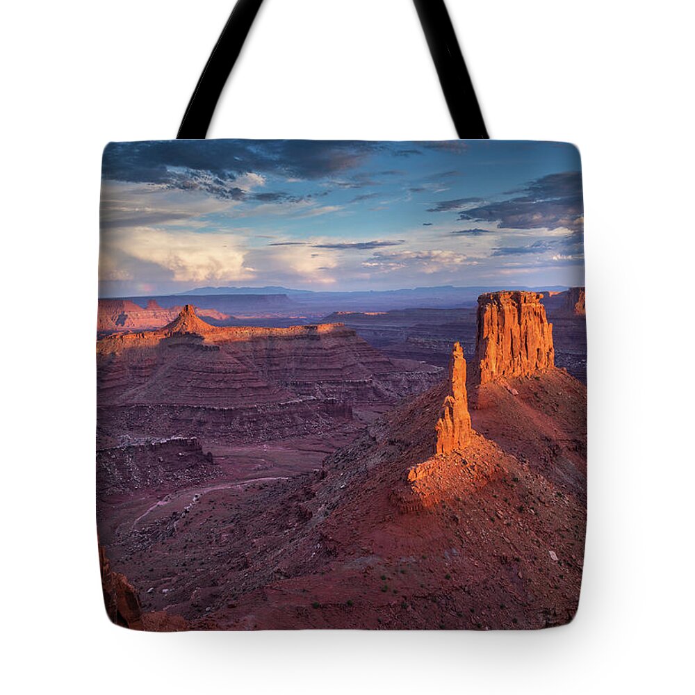 Canyonlands Tote Bag featuring the photograph Marlboro Point - A Different View by Dan Norris