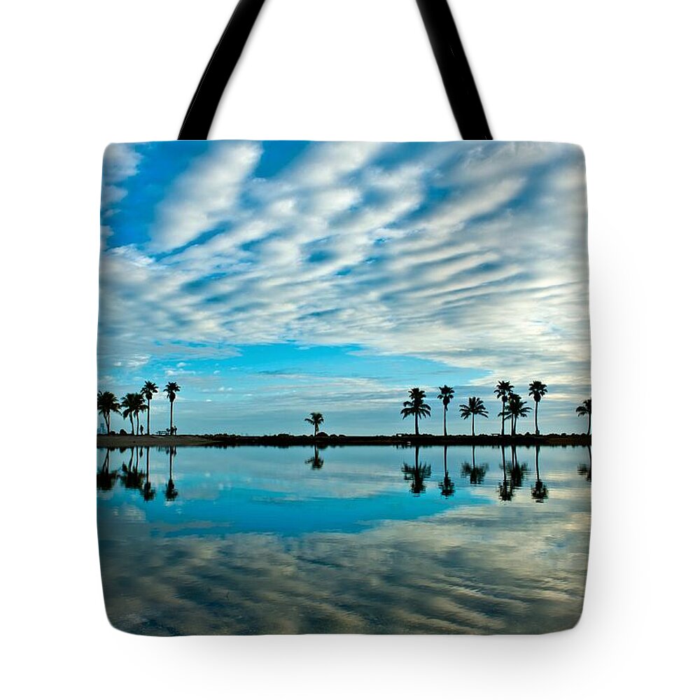 Sunsets Tote Bag featuring the photograph Marshmallow skies by Edgar Estrada