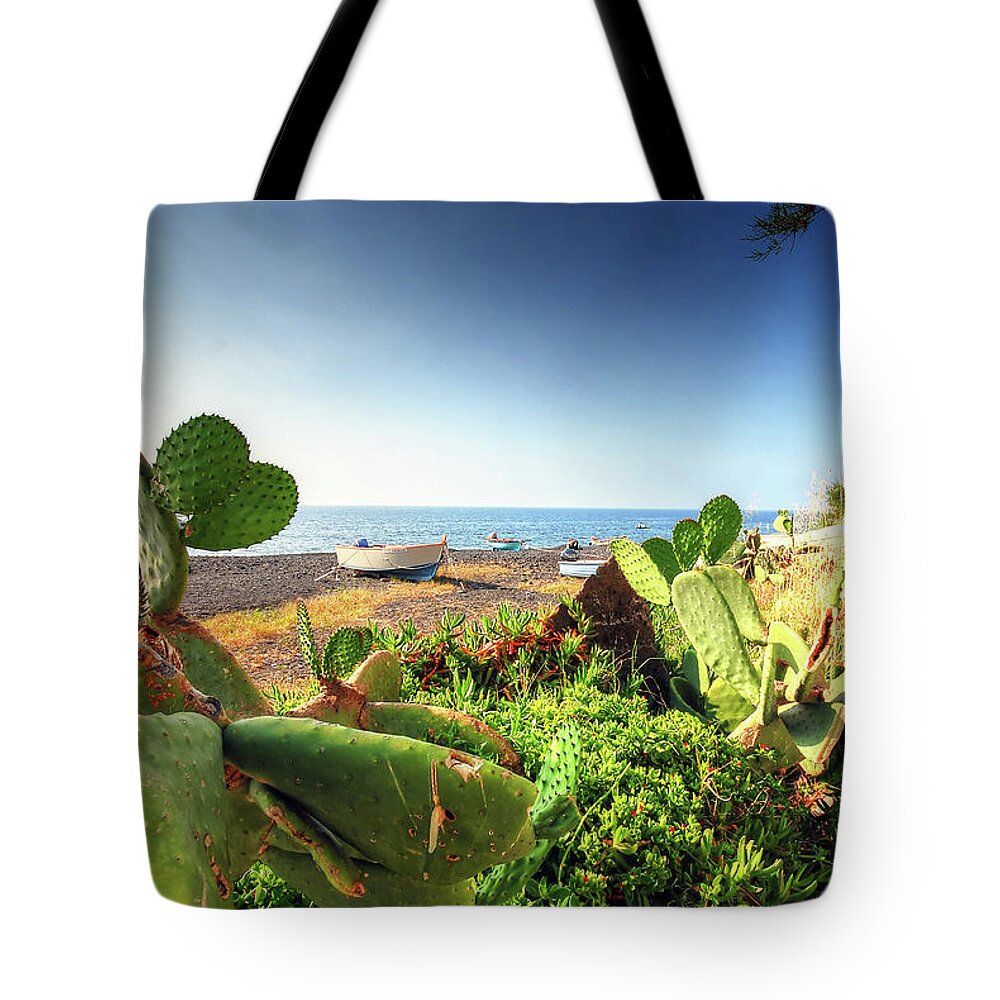 Archipelago Tote Bag featuring the photograph Mediterranean View by Federico Scotto