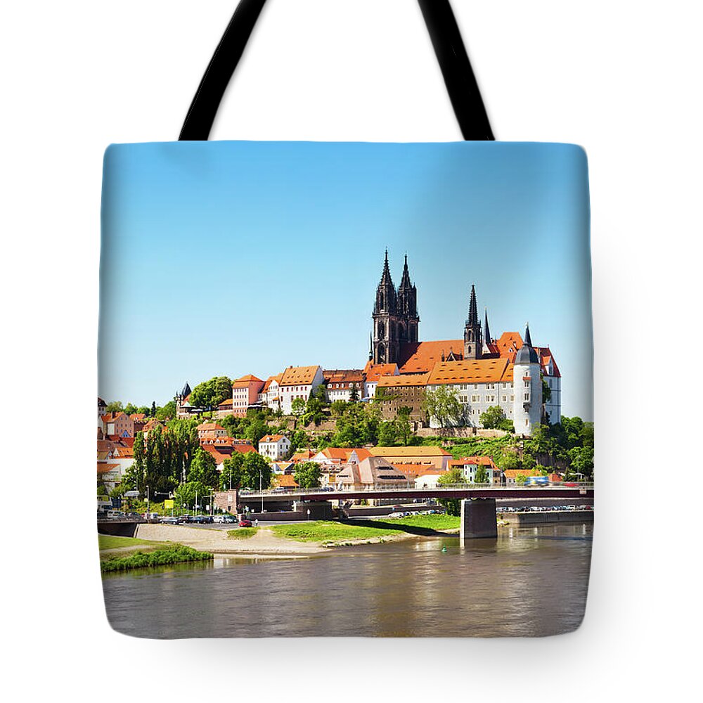 Panoramic Tote Bag featuring the photograph Meissen, Germany by Tomml