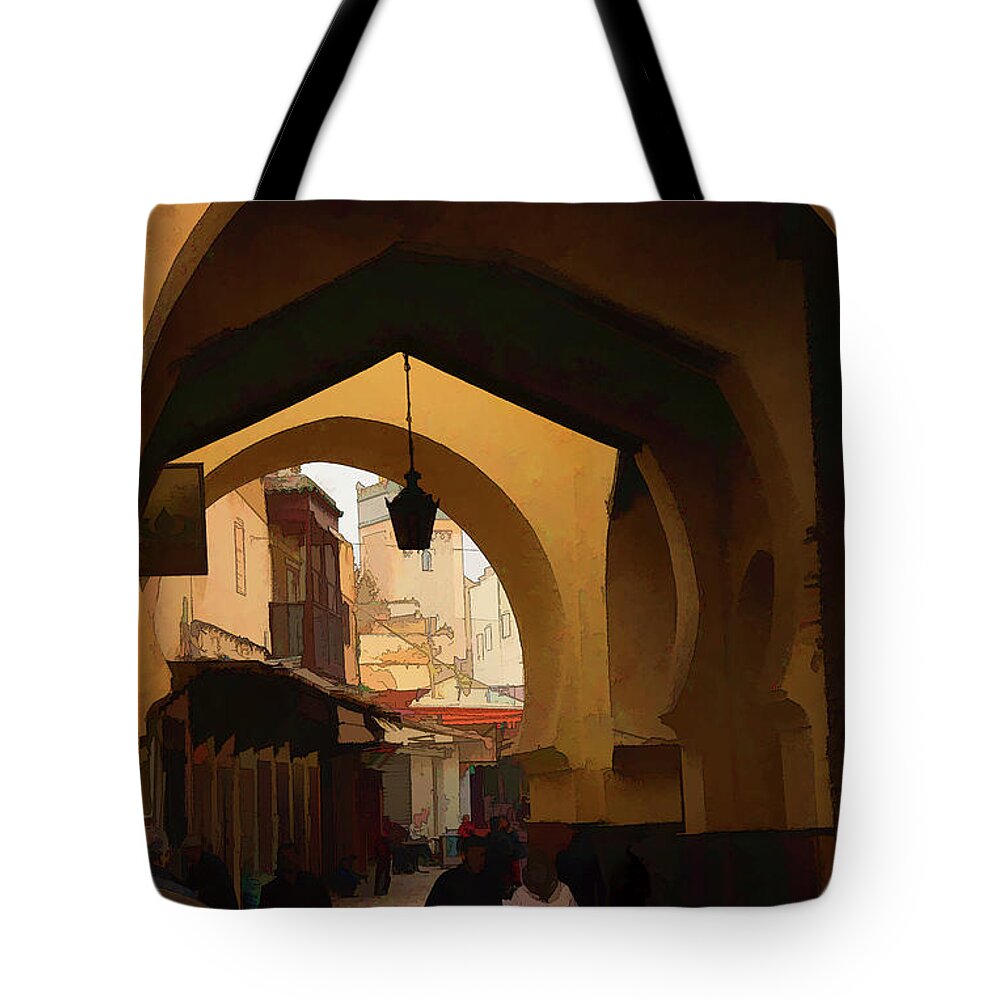 Melleh Tote Bag featuring the photograph Melleh Arches by Jessica Levant