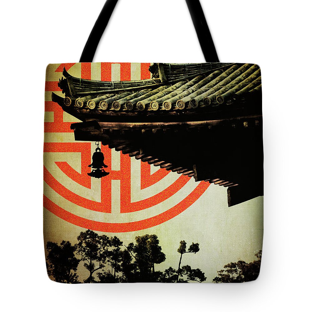 Roof Tote Bag featuring the photograph Memories of Japan 5 by RicharD Murphy
