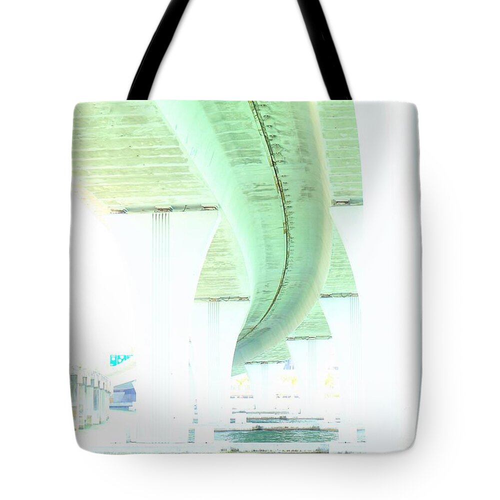 Miami Tote Bag featuring the photograph Miami Bridge by Merle Grenz