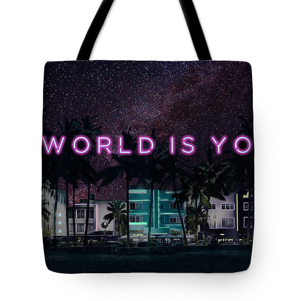  Tote Bag featuring the digital art Miami Hustle by Hustlinc