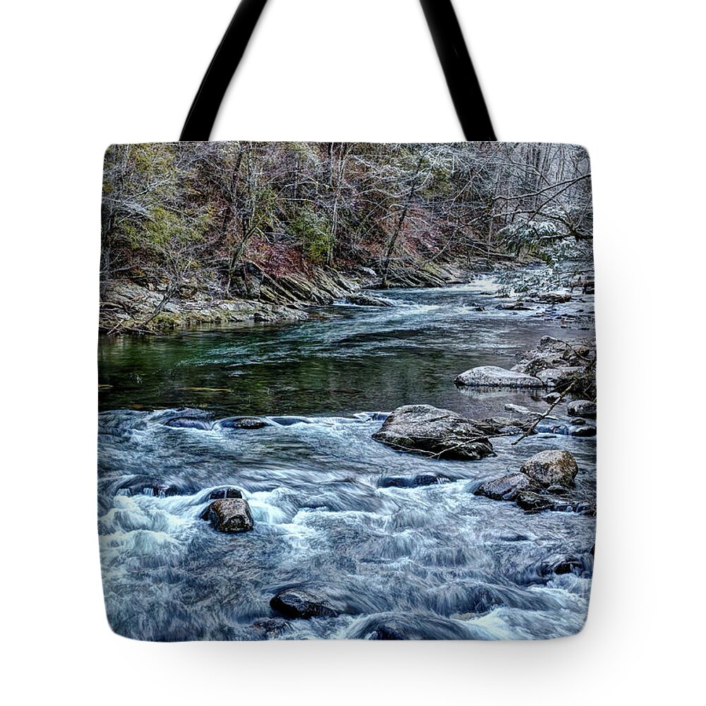 Sigma Tote Bag featuring the photograph Middle Prong by Douglas Stucky