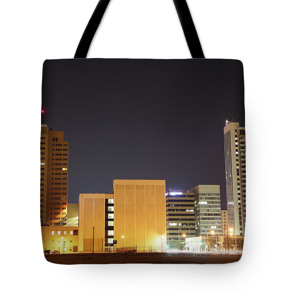 Downtown District Tote Bag featuring the photograph Midland, Texas by Denistangneyjr