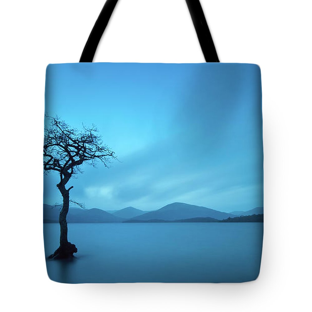 Tranquility Tote Bag featuring the photograph Milarrochy Bay by Photographybyurbaneyes.com