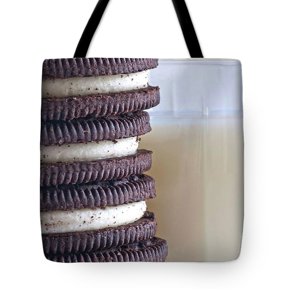 Oreo Tote Bag featuring the photograph Milk And Cookies by Billy Knight