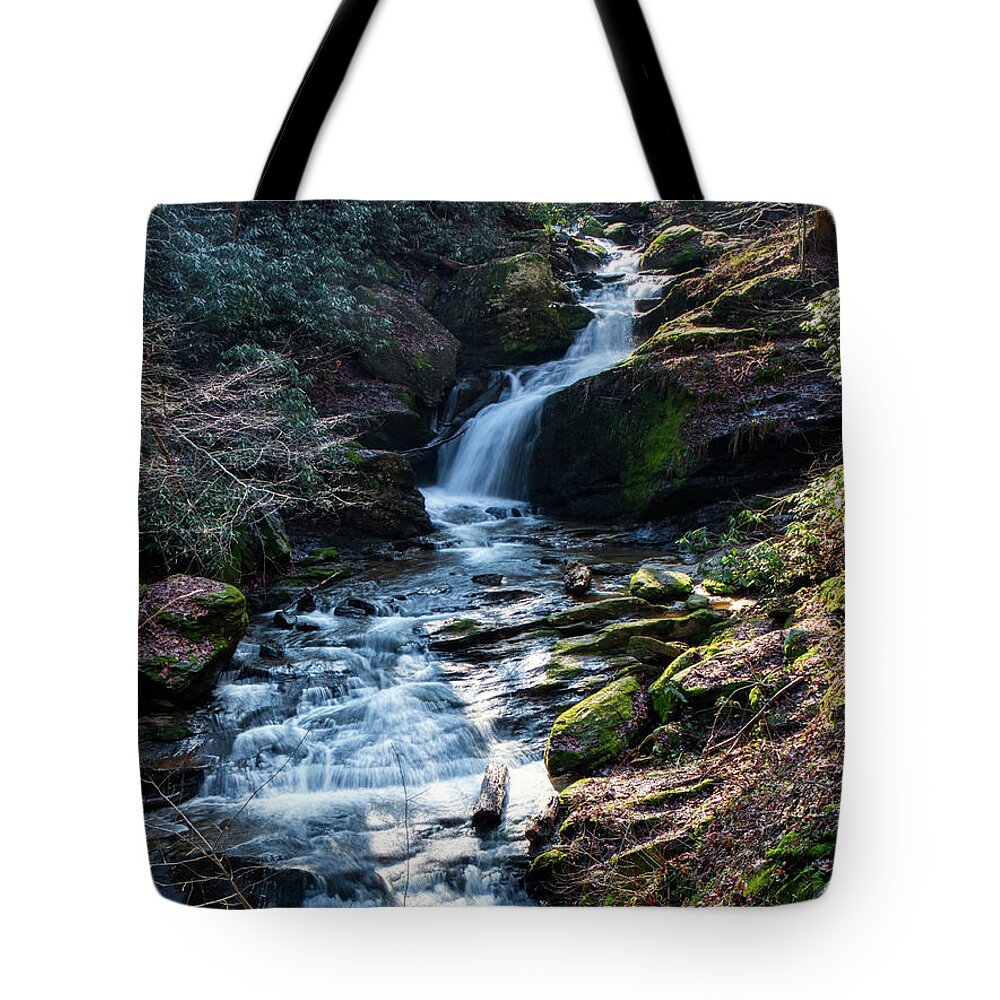 Mill Creek Tote Bag featuring the photograph Mill Creek Falls by Mark Dodd