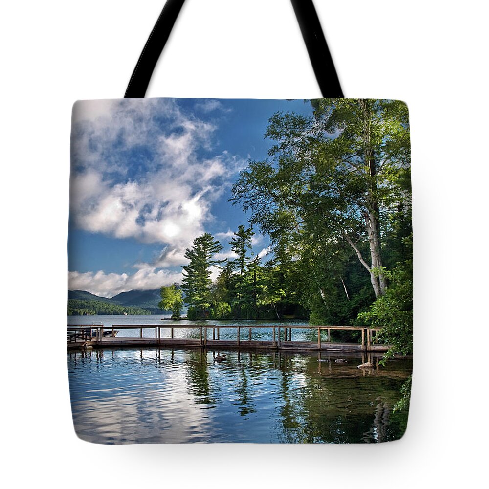 Scenics Tote Bag featuring the photograph Mirror Lake by Juan Vte. Muñoz