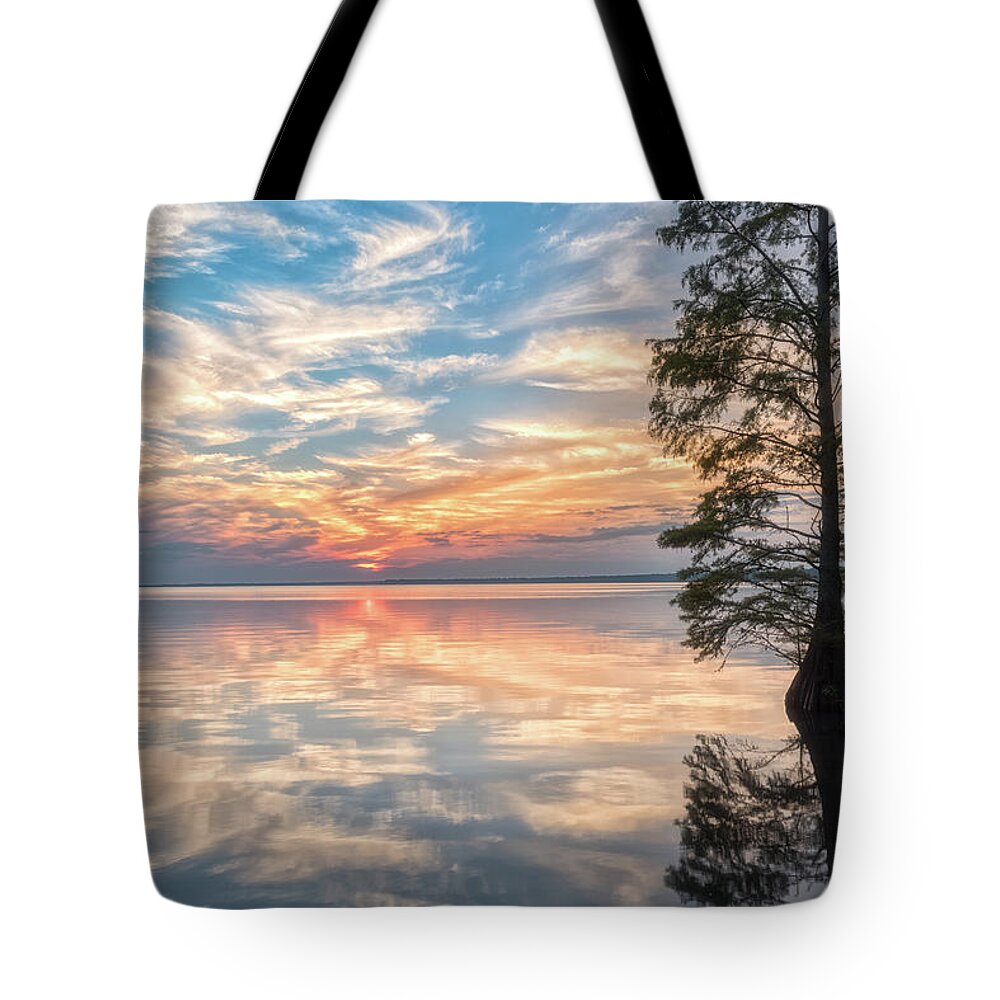 Fine Art Landscape Photography Tote Bag featuring the photograph Mirrored by Russell Pugh