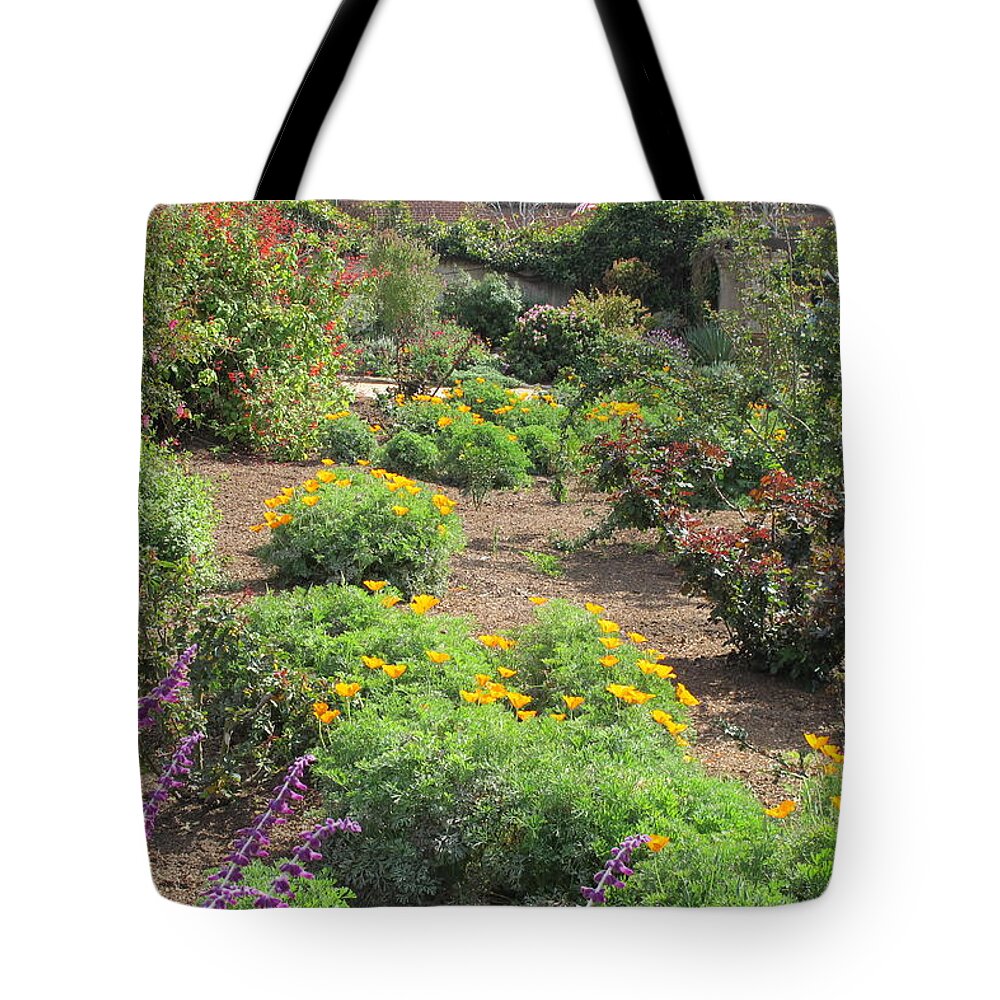 Garden Tote Bag featuring the photograph Mission Garden by Laura Smith