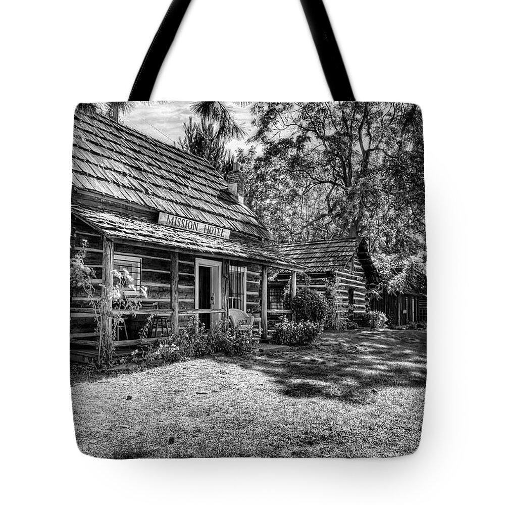 Brad Granger Tote Bag featuring the photograph Mission Hotel by Brad Granger