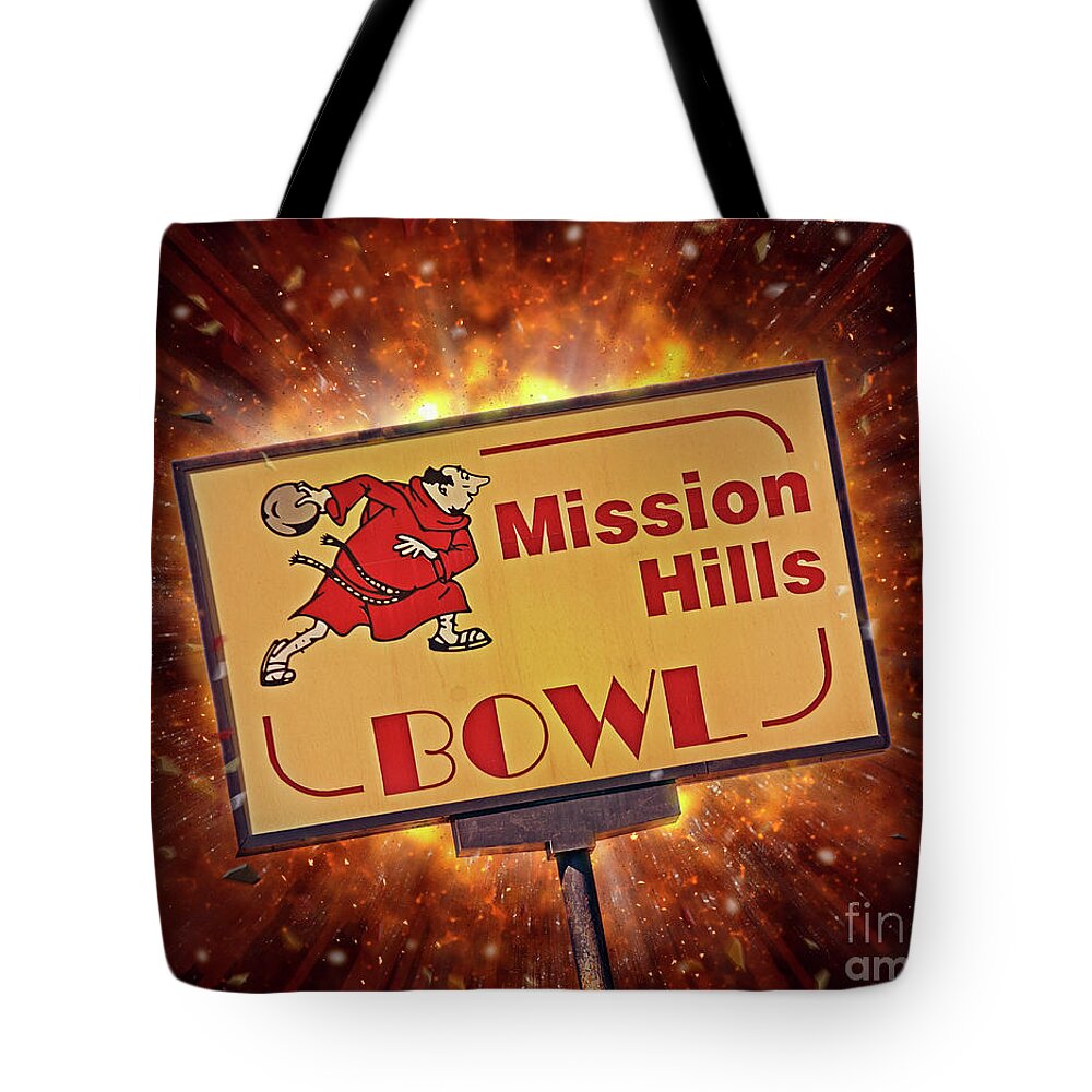 California Tote Bag featuring the photograph Mission Strike by Lenore Locken