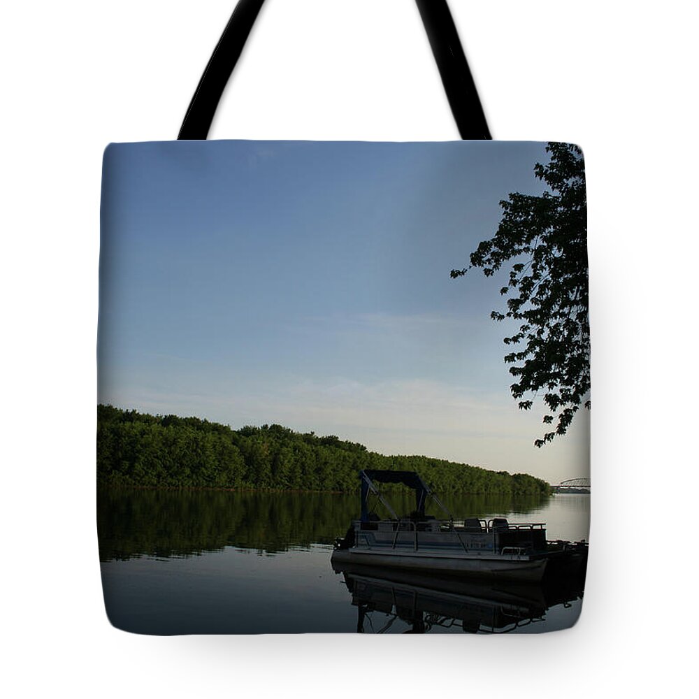 Mississippi Muscatine Tote Bag featuring the photograph Mississippi Muscatine by Dylan Punke