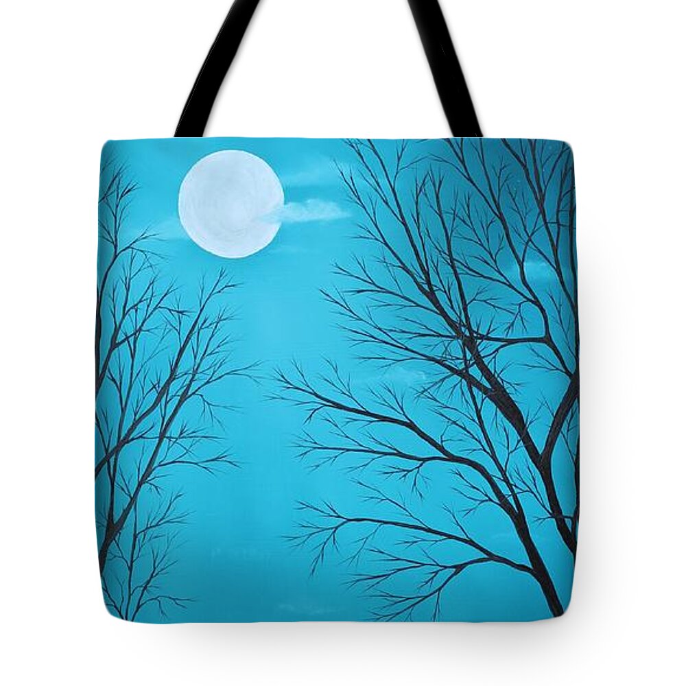 Mist Tote Bag featuring the painting Misty Dreams by Berlynn