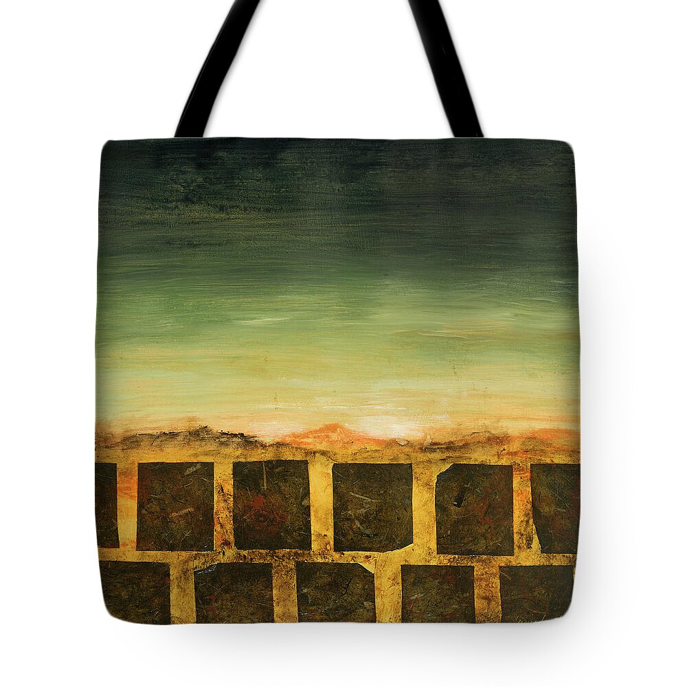 Modern Tote Bag featuring the painting Modern Landscape II by Lanie Loreth
