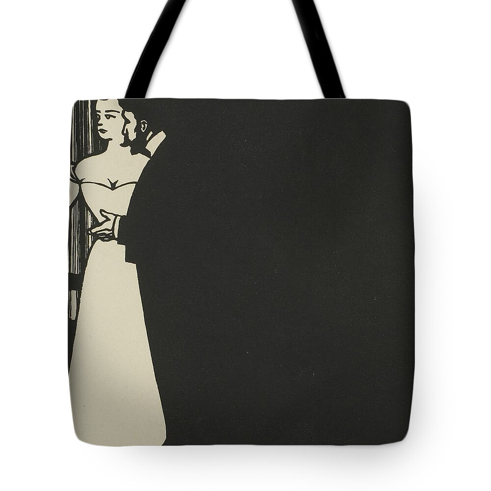 19th Century Art Tote Bag featuring the relief Money, plate five from Intimacies by Felix Edouard Vallotton