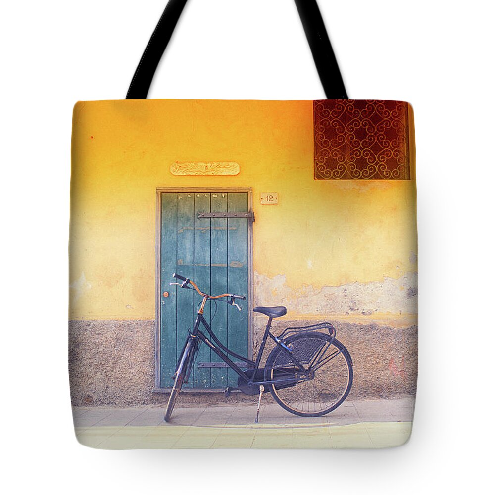 Bikes Tote Bag featuring the photograph Monterosso 5 by Becqi Sherman