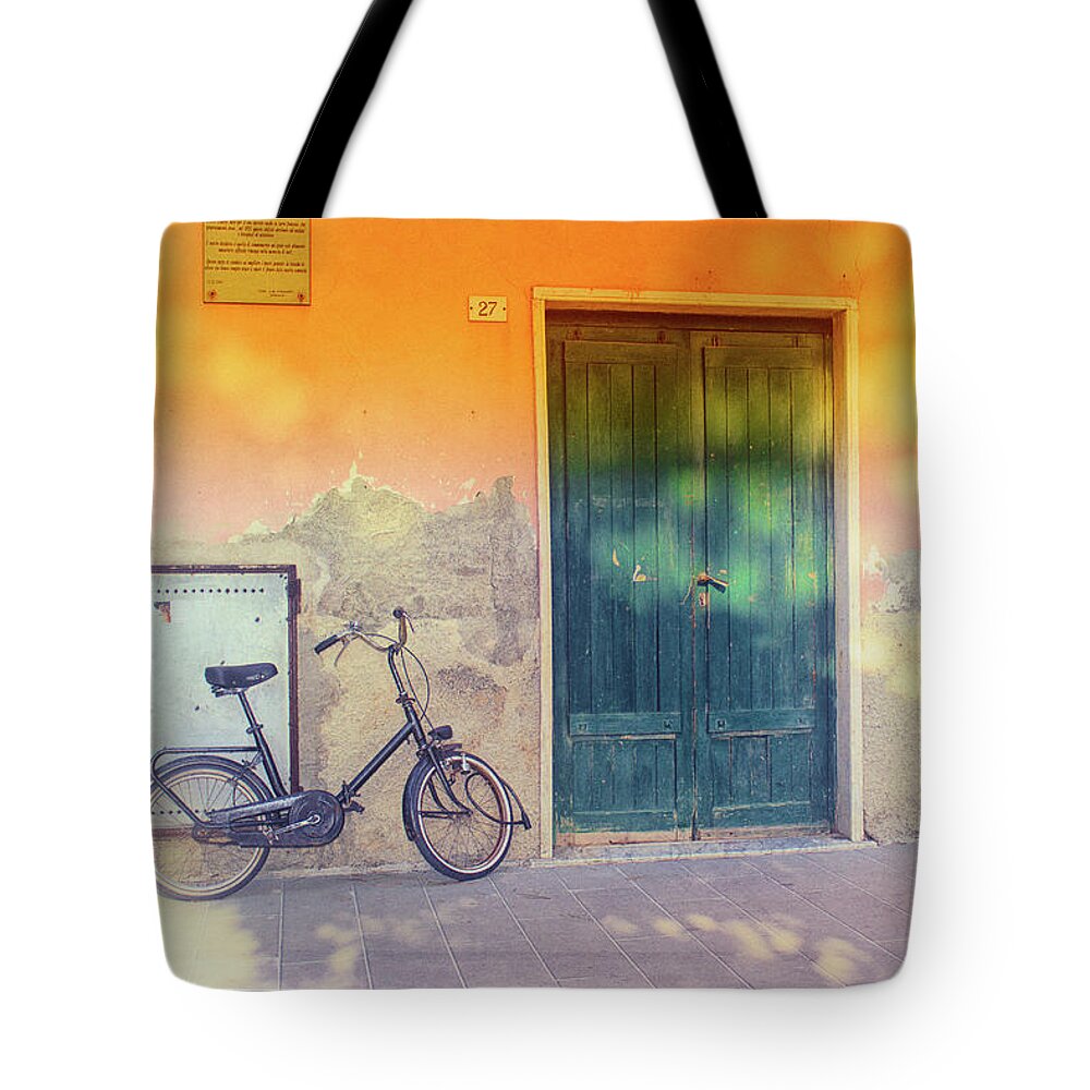 Bikes Tote Bag featuring the photograph Monterosso 6 by Becqi Sherman