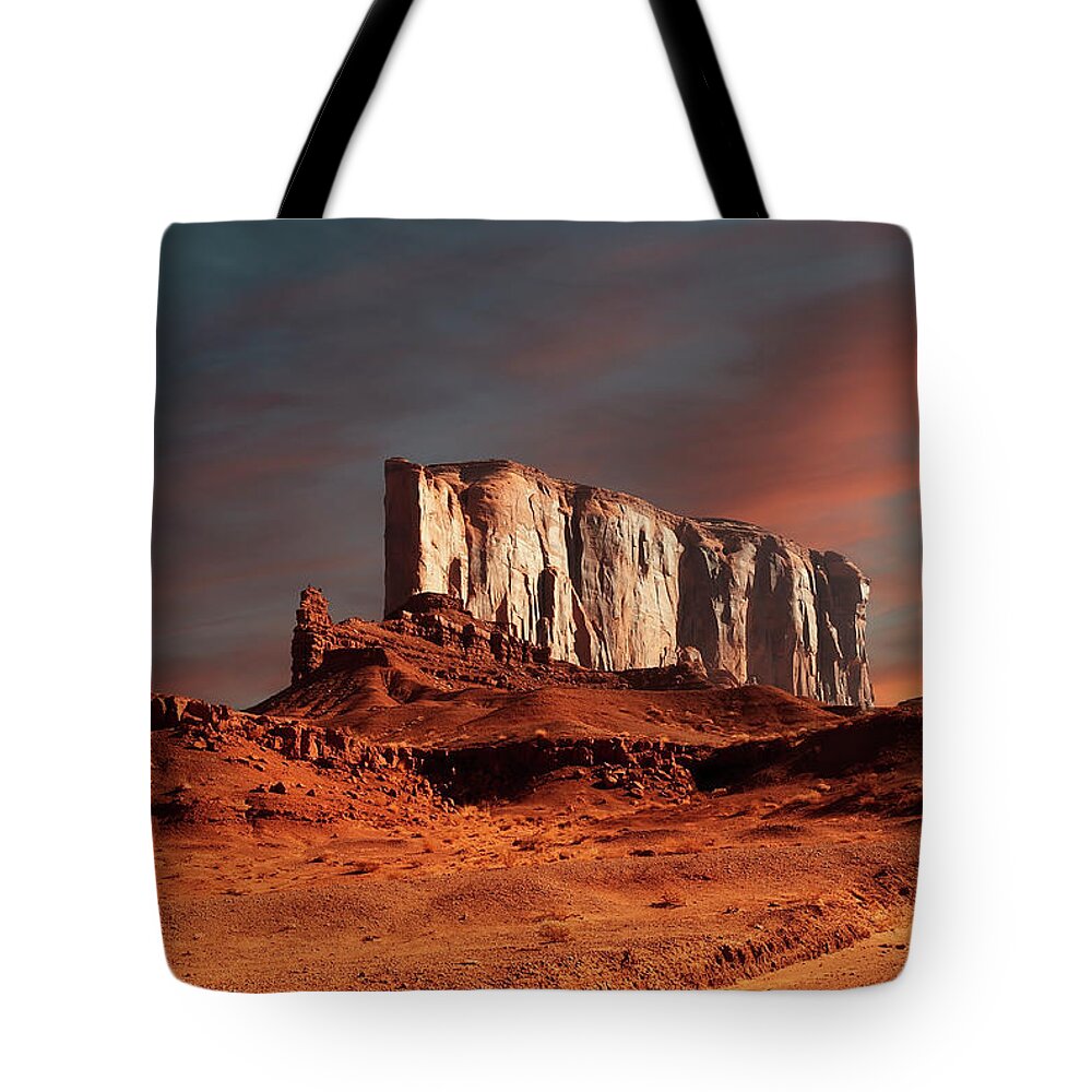 Monument Tote Bag featuring the photograph Monument Valley #3 by Wade Aiken