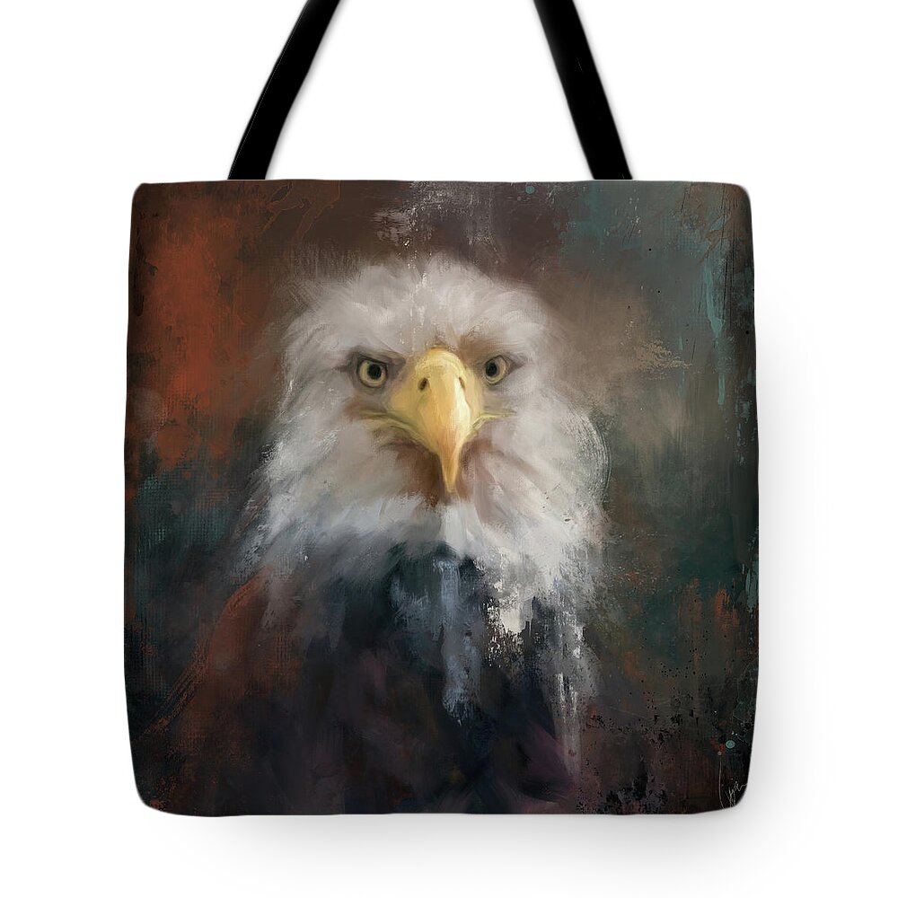 Colorful Tote Bag featuring the painting Moody by Jai Johnson