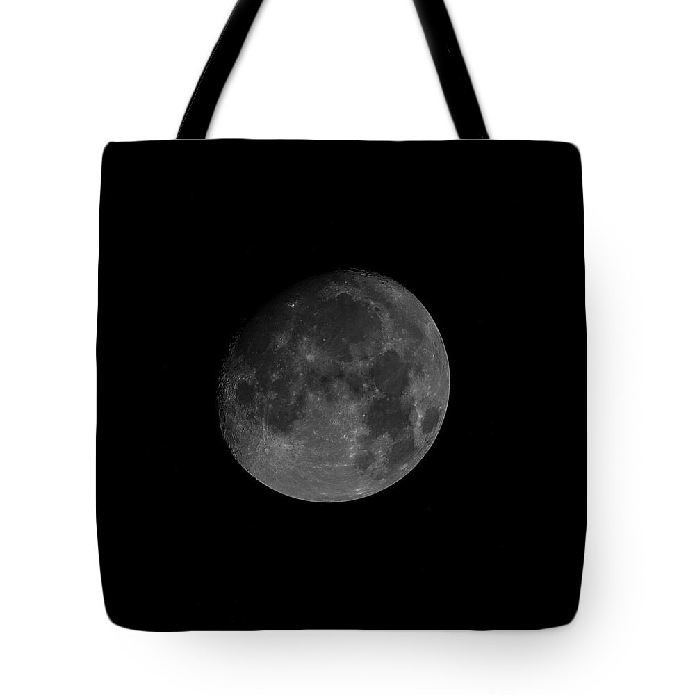 Moon Tote Bag featuring the photograph Moon in a Clear Sky by Alex Lapidus