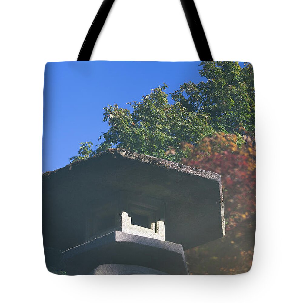 Japanese Garden Tote Bag featuring the photograph Moonrise by Briand Sanderson